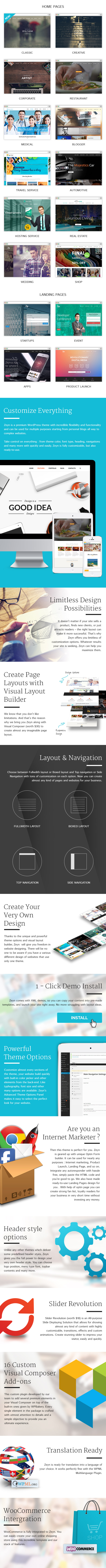 Zeyn - Mehrzweck WordPress Theme - 1